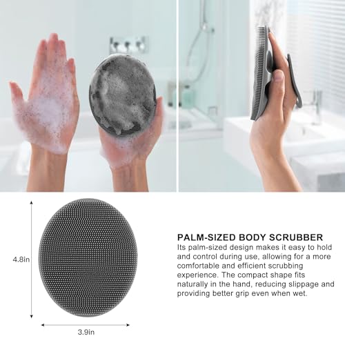 INNERNEED Silicone Body Cleansing Brush - Gentle Exfoliating Scrubber