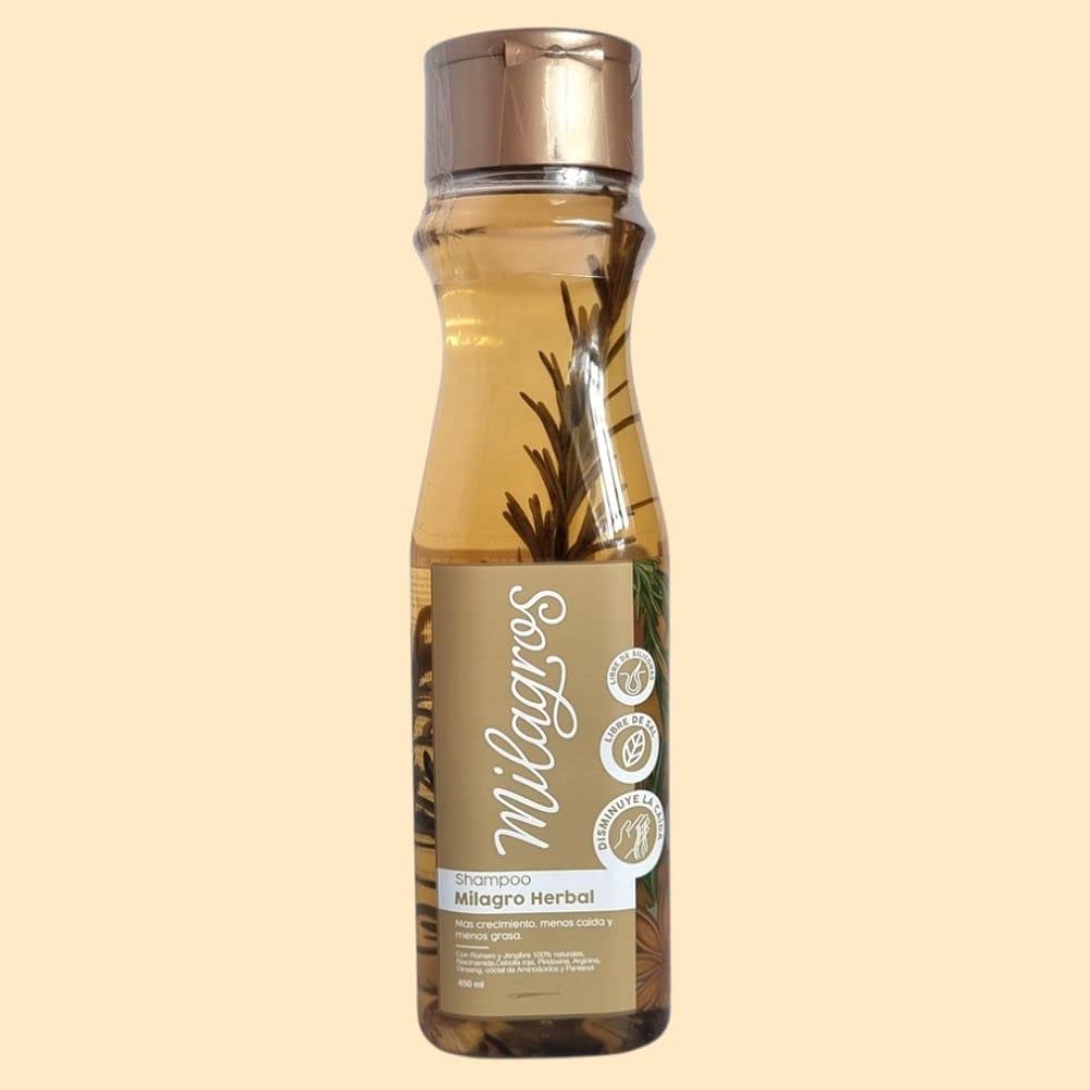 Milagro Ritual Herbal Shampoo & Conditioner Set (5 Pack) - Tonico, Desenredante, Perfume Bali