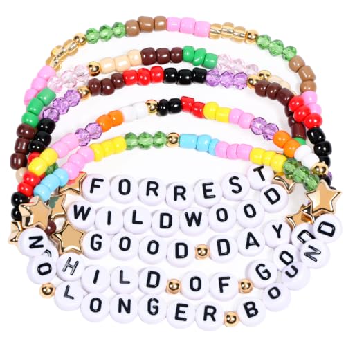 Forrest Frank Inspired Stackable Beaded Friendship Bracelets - 5 Pcs