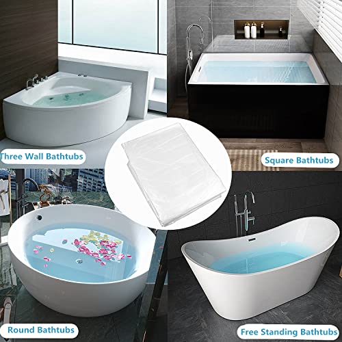 15-Pack Disposable Bathtub Cover Liners Large 102x47 Inches for Salon Hotel Home