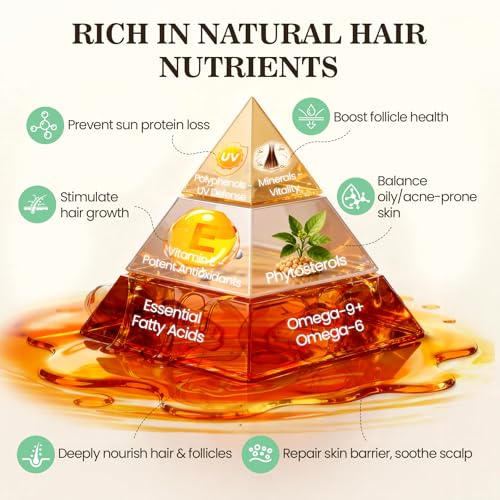 Batana Oil for Hair Growth Dr Sebi, 100% Raw Organic Batana Hair Mask from Honduras, Wild Growth Hair Oil, Scalp Oil Promotes Hair Thickness, Prevents Loss for Men & Women, 4.06 fl oz