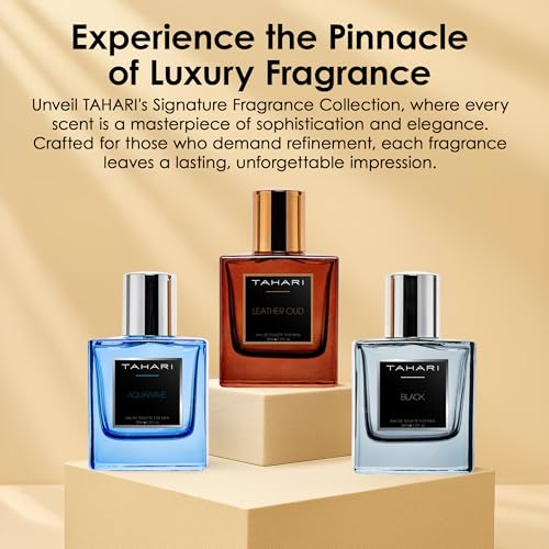 Men's Eau de Toilette Set - Leather Oud, Aquawave & Black 3x30ml by Tahari
