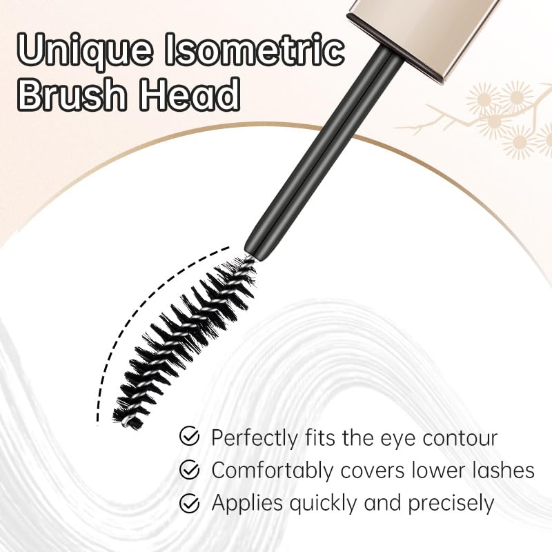 CATKIN Lash Lengthening Mascara - Volumizing, Clump-Free, Waterproof | Very Black, 7.5g for Dramatic Lashes