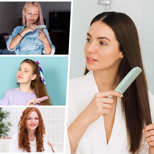 Travel Foldable Hair Parting Combs Set - 4 Pcs for Men & Women