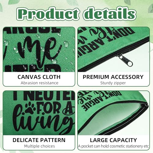 Kacctyen 9 Pcs Veterinary Cosmetic Bags - Veterinarian Makeup Pouch Set