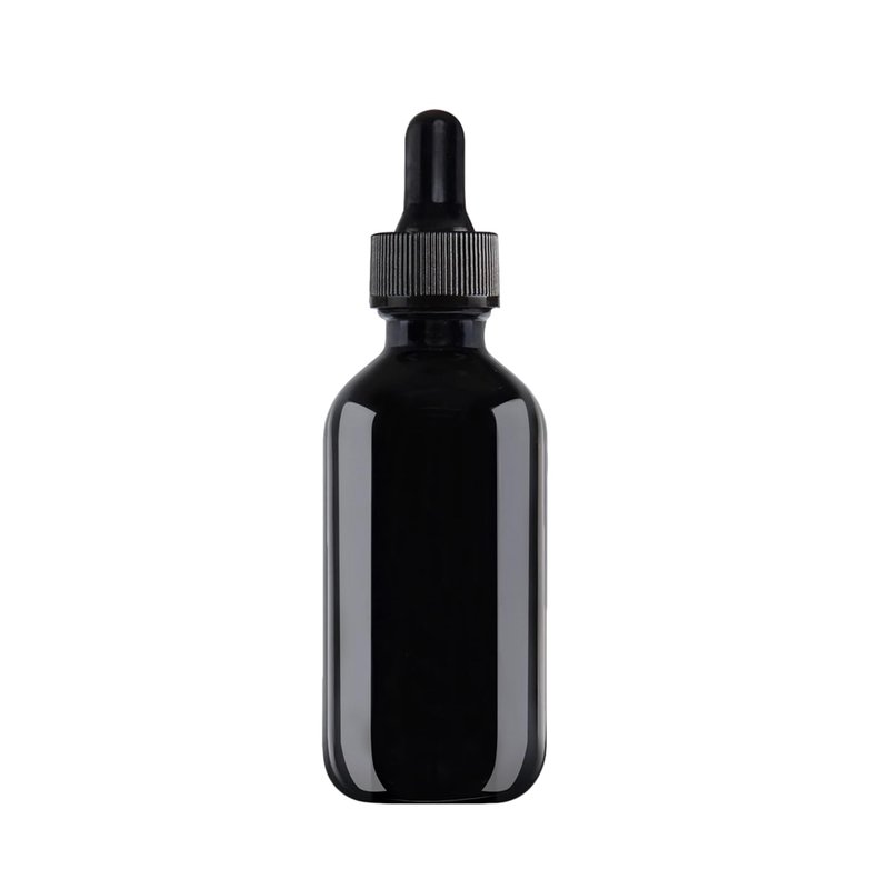 Easeen 48 Pack 2oz Glass Dropper Bottles, Black Eye Dropper Bottles with Glass Droppers for Essential Oils, Perfumes(60ml, Black)