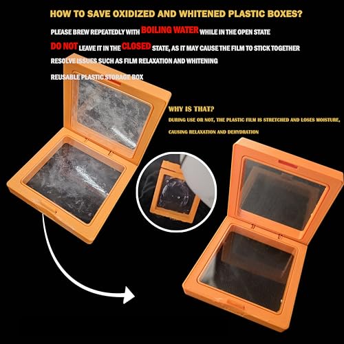 12PCS Stackable 3D Floating Jewelry Display Box - Black