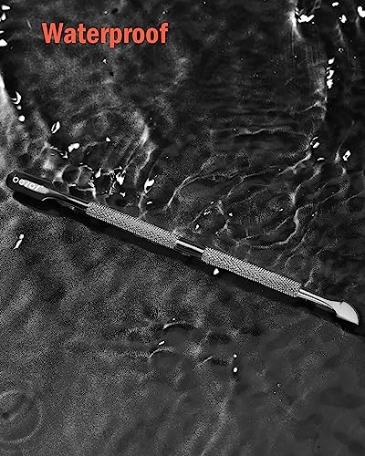 BEZOX Stainless Steel Cuticle Pusher - Double-Ended Manicure Tool