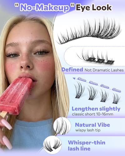 Goddvenus Wispy Lash Cluster Kit - DIY Eyelash Extensions 10-16mm F-Wispy