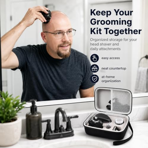 Boobowl Razor Case for Freebird FlexSeries & Remington Balder XR7000 - Black