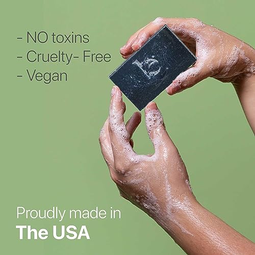Beauty by Earth Charcoal Facial Bar Soap with Tea Tree & Peppermint Oil