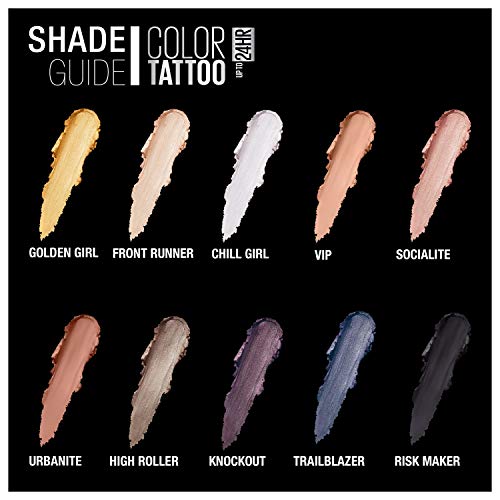 Maybelline Color Tattoo Cream Eyeshadow Pot - Chill Girl, 0.14 oz - Waterproof & Longwear