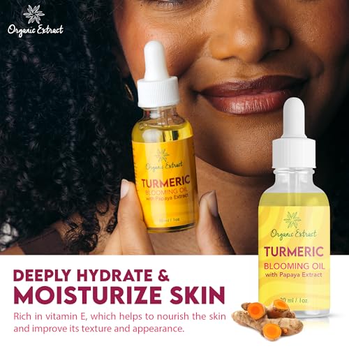 Organic Turmeric Brightening Oil for Face & Body - Dark Spot Corrector 30ml