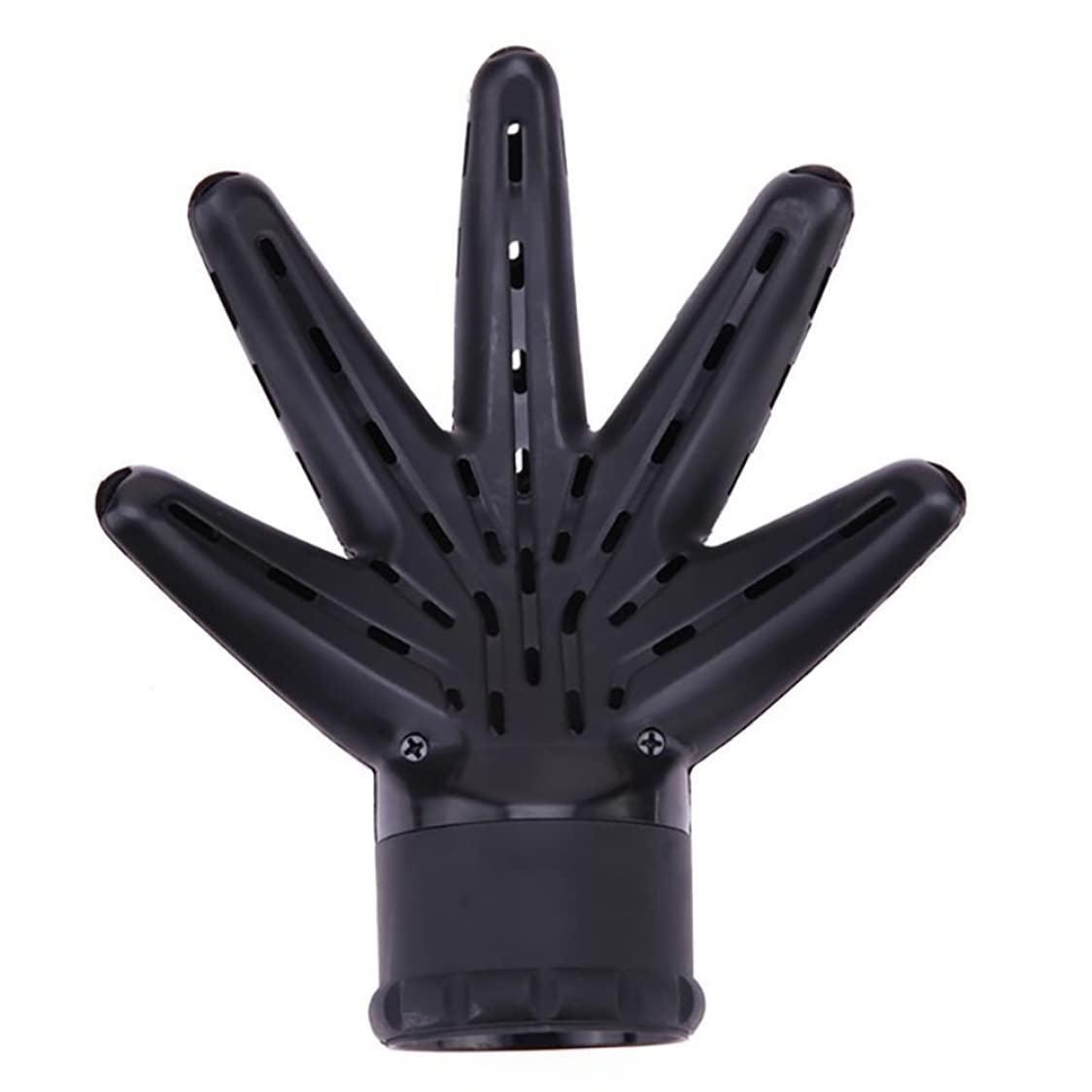Joygoodta 1PC Palm Shaped Hair Diffuser Professional Blow Dryer Diffuser Attachment Universal Hair Dryer Perfect Styling Tool for Curly Or Wavy (Black)