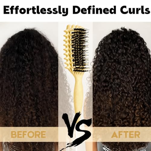 Ergonomic Curl Brush for Thick Hair - Candybrush Curl Definer