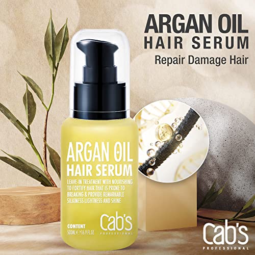 Silk Essence Hair Serum with Argan & Coconut Oil for Frizz Control