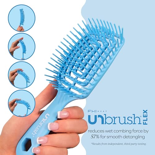FHI Heat UNbrush Flex Detangling Brush - Anti-Static, Pain-Free