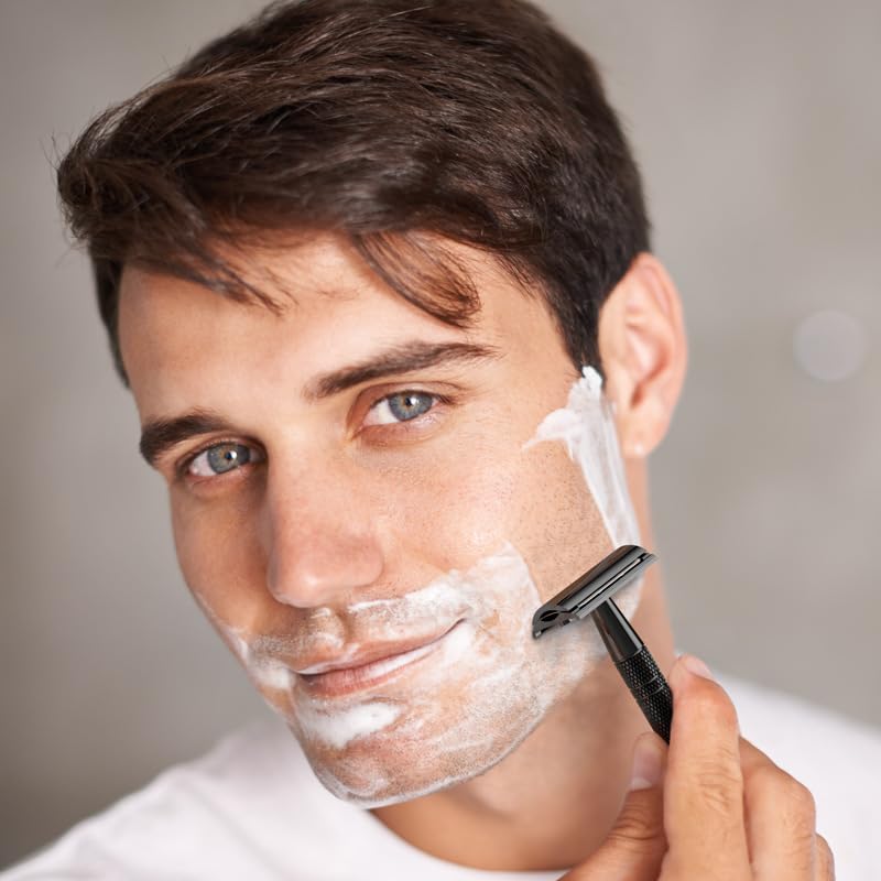 Double Edge Safety Razor Kit - Eco-Friendly Zinc Alloy Manual Shaver