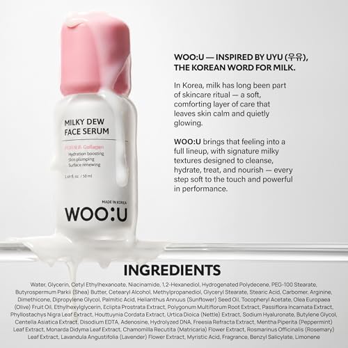 WOO:U Hydrating PDRN Serum with Collagen - Anti-Aging Face Serum