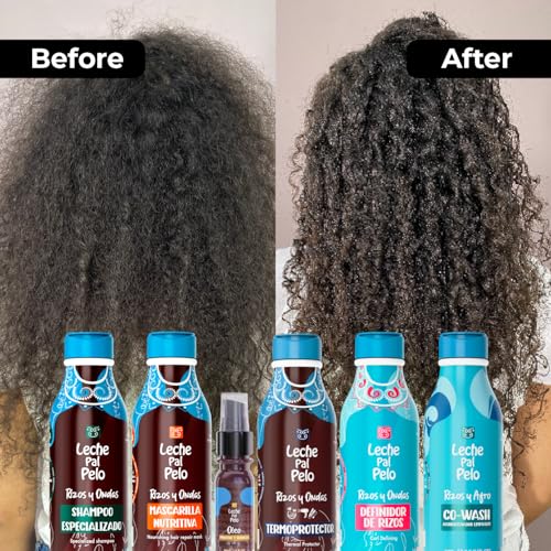 Leche Pal Pelo Curly and Wavy Shampoo, Coconut & Aloe Vera, 14.9 Fl Oz