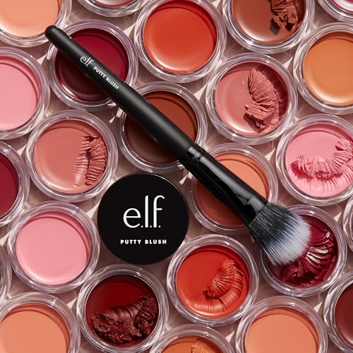 e.l.f. Putty Blush Brush - Vegan Makeup Brush for Cream Formulas