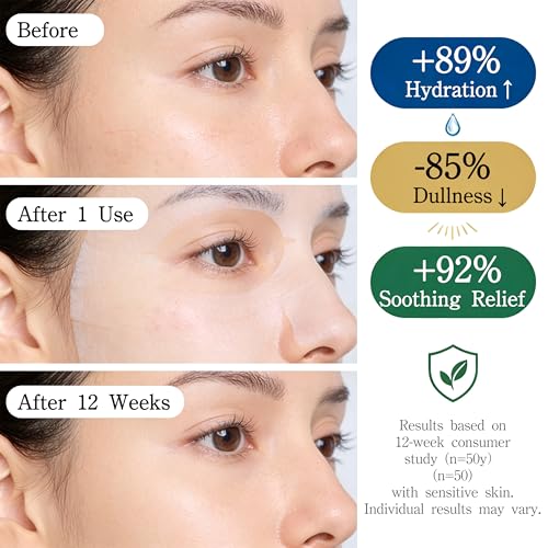 IAMASU Japanese Sheet Face Mask Set - 15-Pack Hydrating & Brightening