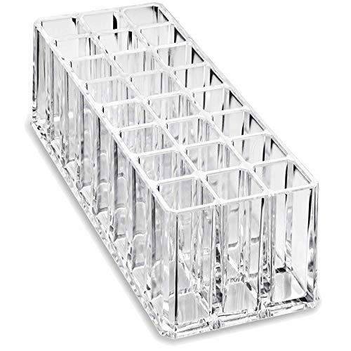 BY ALEGORY Acrylic Lip Gloss Organizer | 24 Space Makeup Holder
