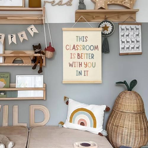 Wheatwin 12x16 Boho Classroom Decor Poster Hanger Frame