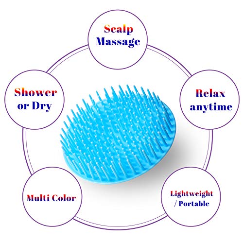 YEALIFE Scalp Scrubber Massager Brush - 2PCS Exfoliator for Hair