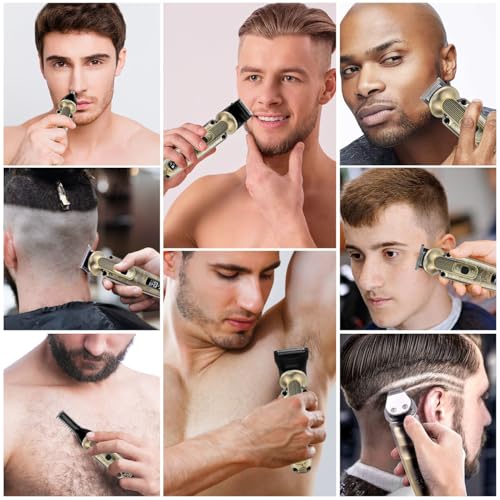 Hatteker 8-in-1 Beard Trimmer & Grooming Kit - Bronze
