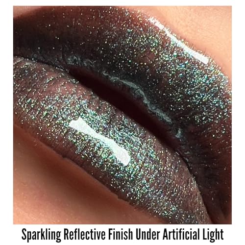Mynena Green Shimmer Lip Gloss - Willow - Hydrating High-Shine Finish