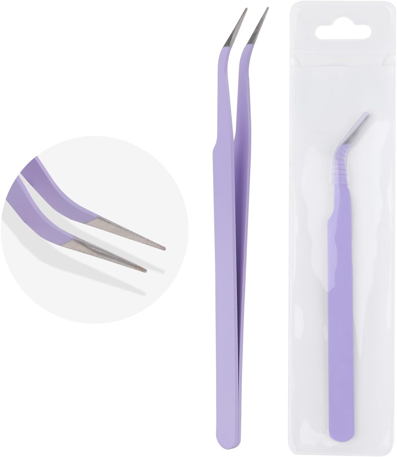 WENDY Lash Tweezers - Precision Stainless Steel Applicator Tool for Eyelash Extensions | Mega Volume, Home Use