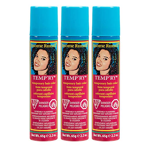 Jerome Russell Blonde Temporary Hair Color Spray - 3 Pack (2.2 oz Each)