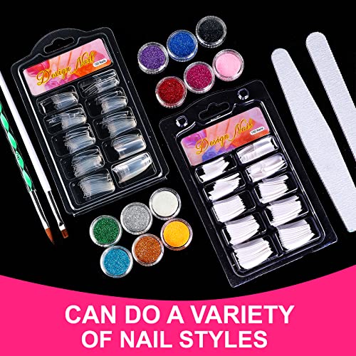 SUNBELEE Professional Acrylic Nail Kit with Everything for Beginners