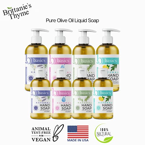 Brittanie's Thyme Basics Unscented Natural Hand Soap - Pack of 3, 12 fl oz