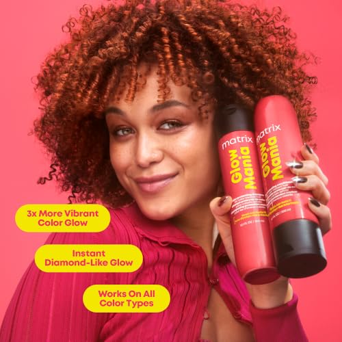 Matrix Glow Mania Mini Hair Care Kit 4.4 Fl Oz for Dull & Color-Treated Hair