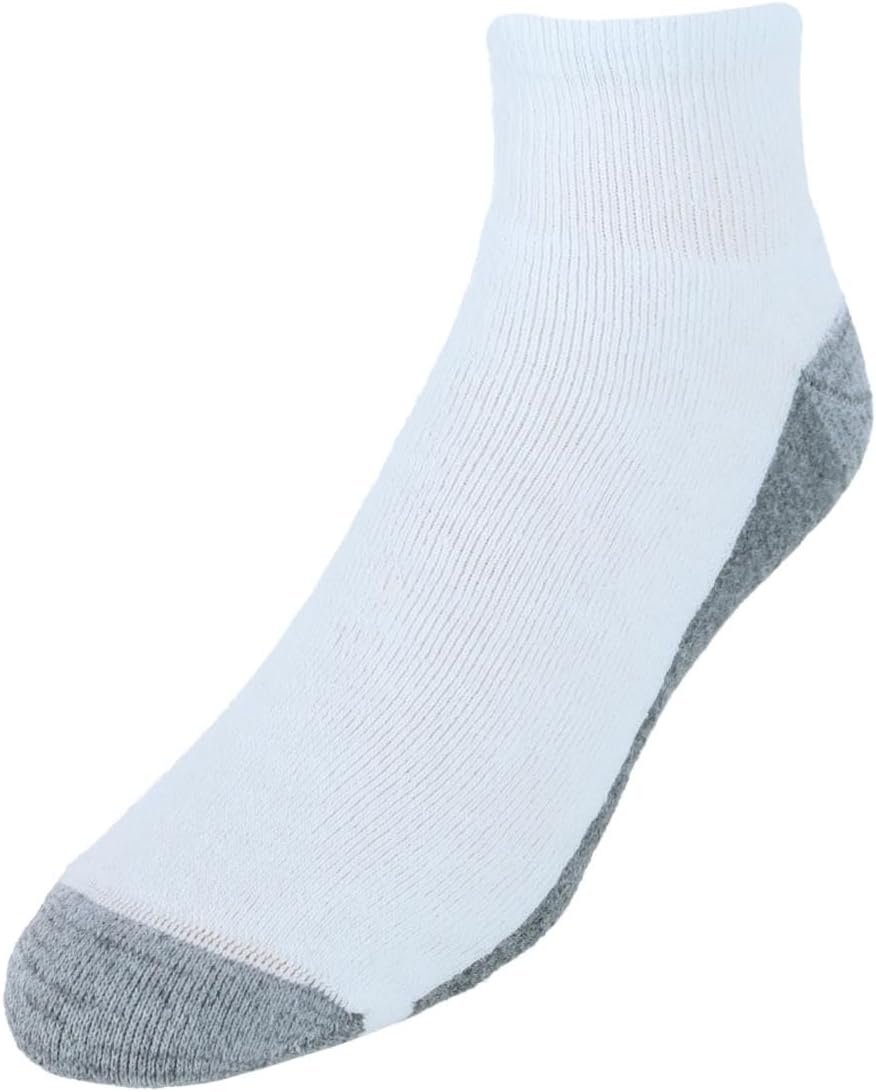 Men's Crew Socks - Max Cushion Moisture-Wicking Ankle Socks | 8 Pairs, Cushioned Comfort