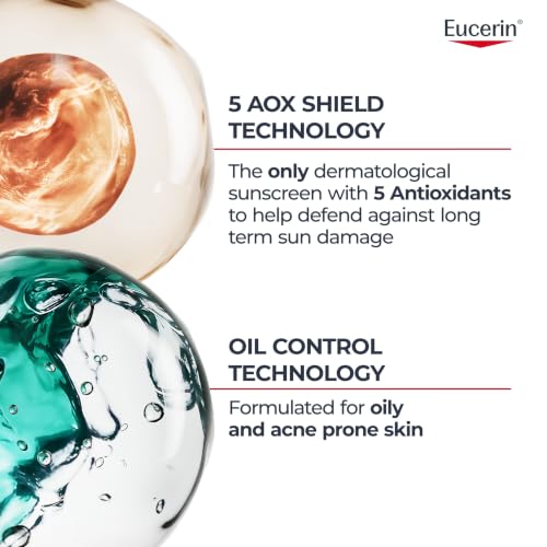 Eucerin Clear Skin Face Sunscreen SPF 50, 2.5 Fl Oz - Oily Skin Control