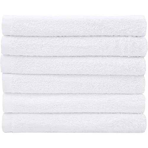 Utopia Towels 24 Pack Cotton Washcloths Set, 100% Ring Spun Cotton, Premium Quality Flannel Face Cloths, Highly Absorbent and Soft Feel Fingertip Towels, White