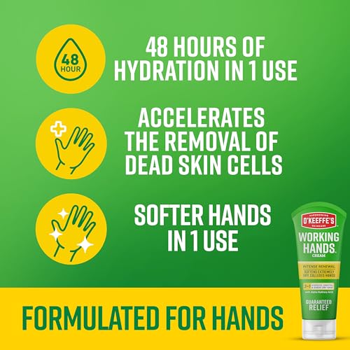 O'Keeffe's Working Hands Intense Renewal Cream, 3 oz - 48 Hour Hydration for Extremely Dry Skin