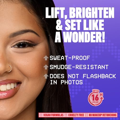 NYX Wonder Setting Powder Puff Applicator - Soft Triangle for Baking & Brightening