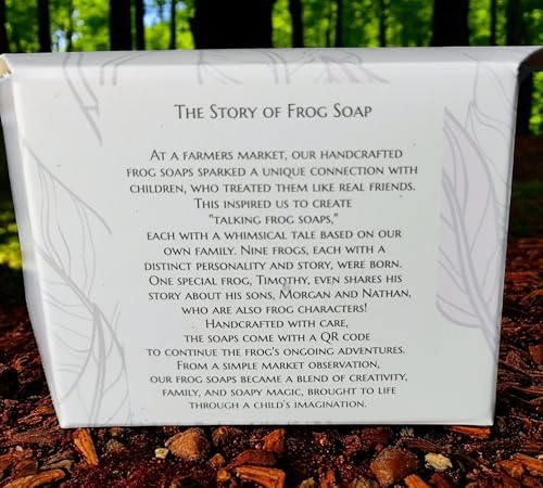 Frog Soap with Cedarwood & Sandalwood - Vegan Bath Soap 3.5oz