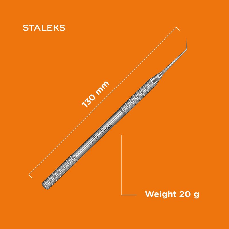 STALEKS PRO Expert 10 Professional Eyelash Lifting Tool – Stainless Steel Multifunctional Lash Separator & Styling Pick