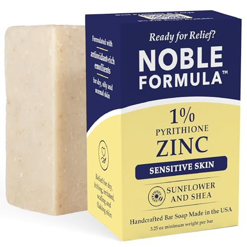 Noble Formula 1% Pyrithione Zinc Soap Bar with Shea Butter - 3.25 oz