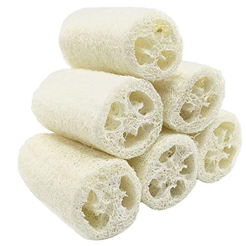 Organic Loofahs 6-Pack Exfoliating Body Wash Sponges - 5"