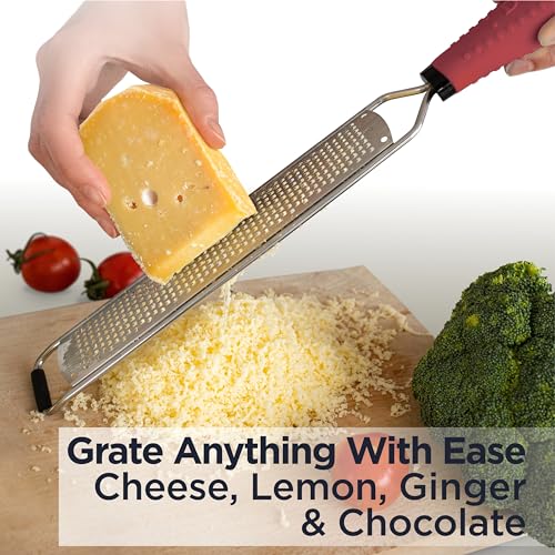 Deiss Pro Citrus Zester & Cheese Grater – Sharp Stainless Steel