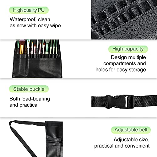 Professional Makeup Artist Tools Set with Brush Bag, Mixing Tray, Spatula & Cape