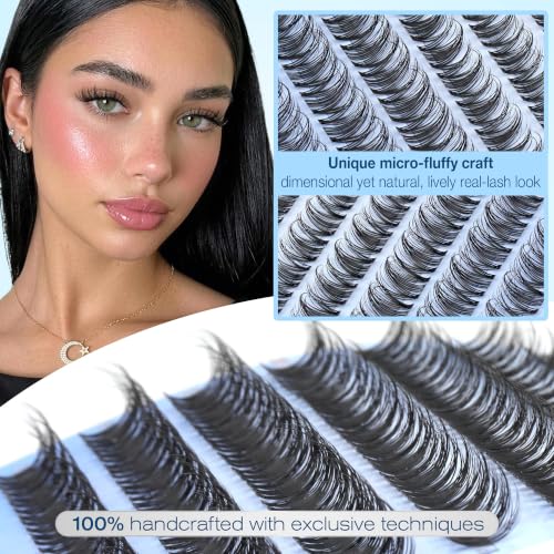 Pawotence Natural Wispy Lash Clusters - DIY Eyelash Extensions
