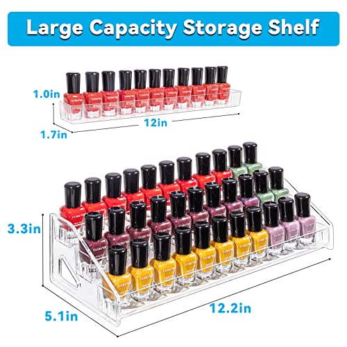 Pero Pero Acrylic Nail Polish Organizer Rack - 7 Tiers Makeup & Sunglasses Display
