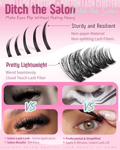 Calphdiar D-Fluffy Spiky Eyelash Cluster Kit - DIY Manga Lash Extensions
